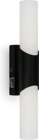 Briloner lime - Lampada da specchio LED - Illuminazione specchio bagno - con interruttore integrato - Luce bianca neutra 4.000k - 6,5w - 700 lm - Nero - 32cm