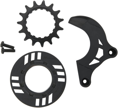 Miranda steek-tandwiel sprocket 15t chain guard ring + guide