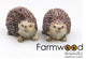 Farmwood animals tuinbeeld egel s polystone 6x4x4cm