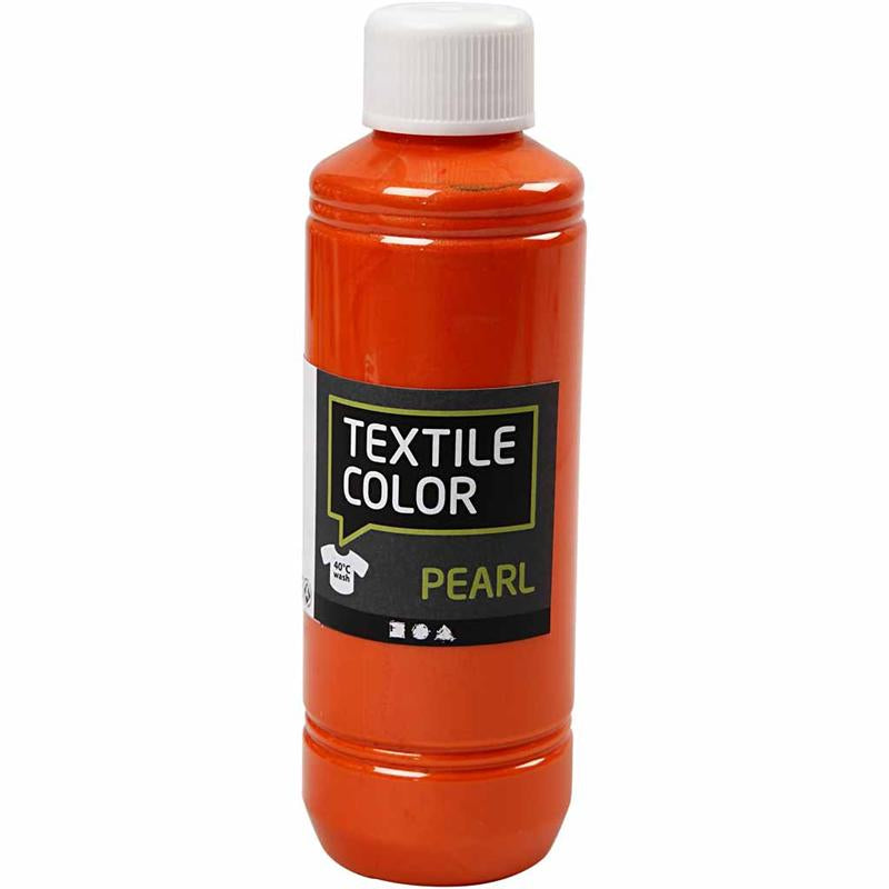 Colore tessile Creative Company, madreperla, arancione, 250 ml 1 bottiglia