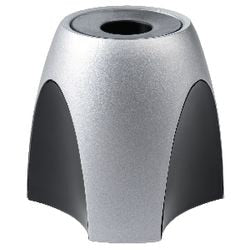 Porta fermacarte delta con calamita antiscivolo 48x88mm argento nero
