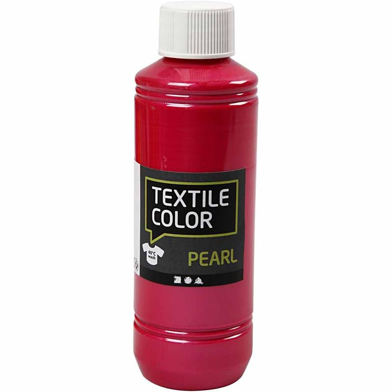 Creativ company color textil, nácar, rosa, 250 ml 1 botella
