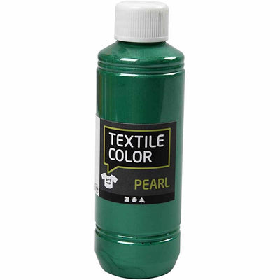 Creativ company color textil, nácar, verde, 250 ml 1 botella