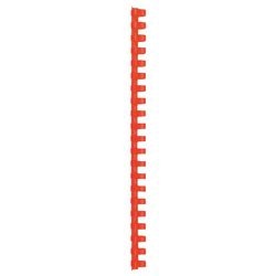 Rilegatura dorsi GBC plastica A4 16mm rosso capacità 145 fogli