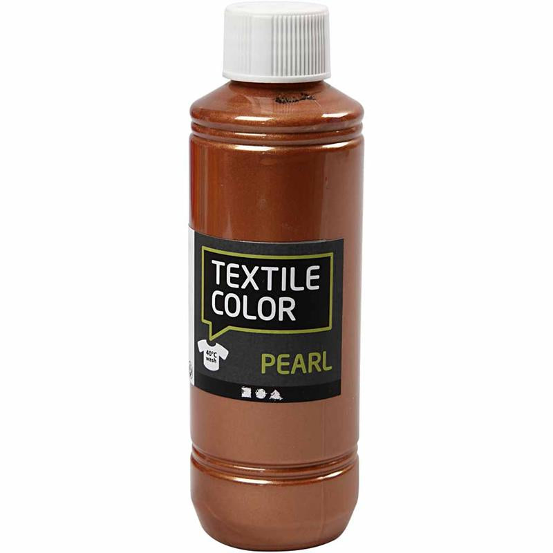 Colore tessile Creative Company, madreperla, rame, 250 ml 1 bottiglia