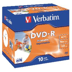DVD-R verbatim 16x 4.7GB printable