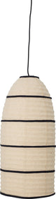 Bloomingville - lampada a sospensione larrin - beige - carta