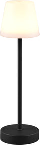 Rl live your light reality martinez - tafellamp - zwart - smd led - oplaadbaar - dimbaar - rgb - ip44