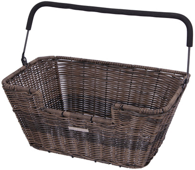 Basil Capri Rattan Look - cestino per biciclette - sul retro - marrone