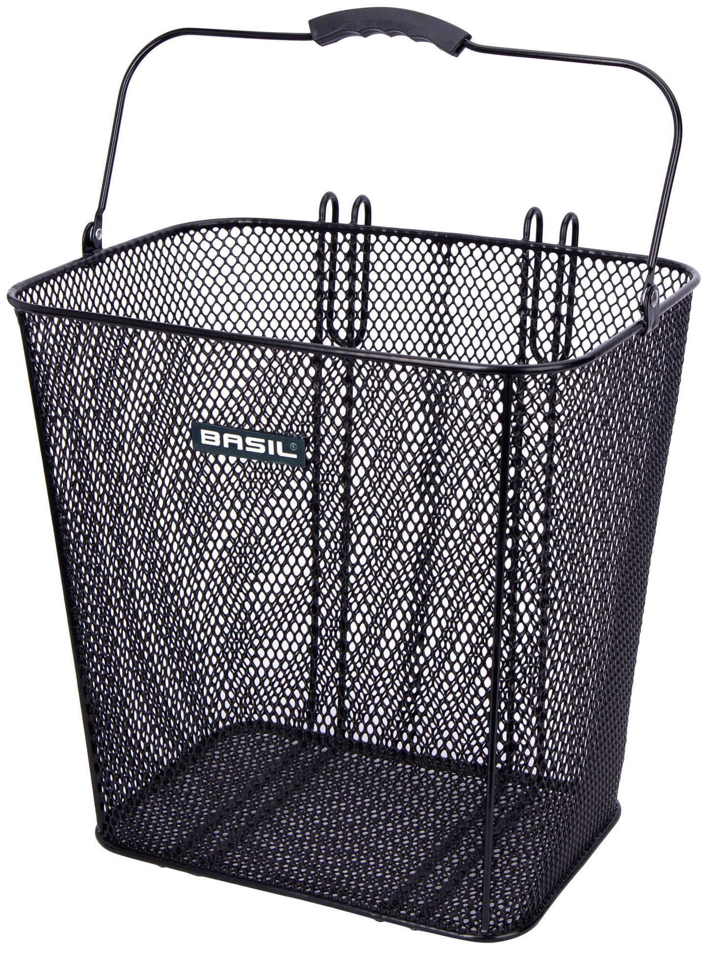 Basil Cardiff - fietsmand - achterop - zwart