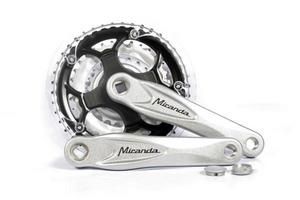 Miranda Cranket Alfa 3 Crank de 8 mm 170 mm 48 38 28t plata