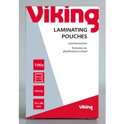 Bolsas para laminar diám. diám. 54x86 mm 2 x 125 (250) micras esquinas redondeadas