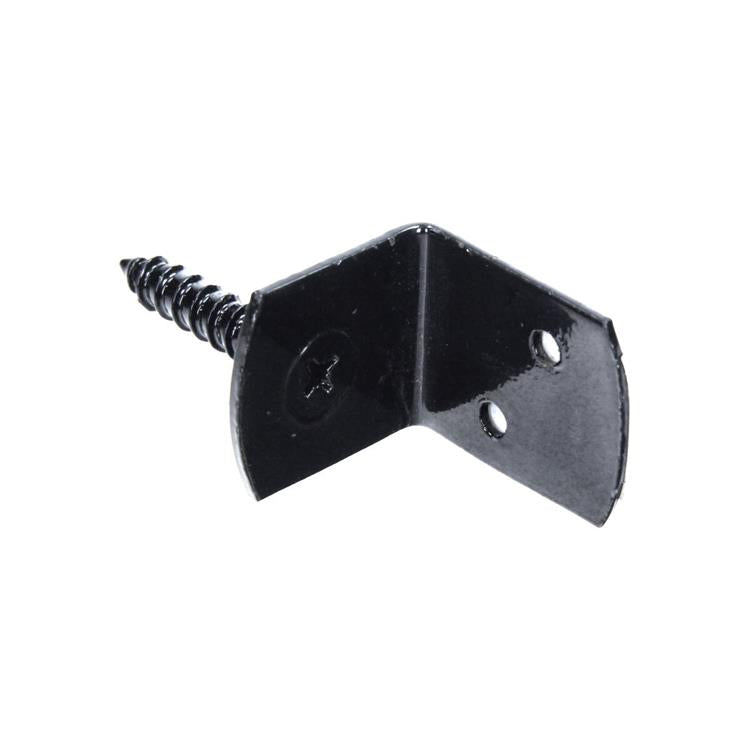 Mack 1069085 - Supporto per schermo in treccia a L nero | 30 pezzi
