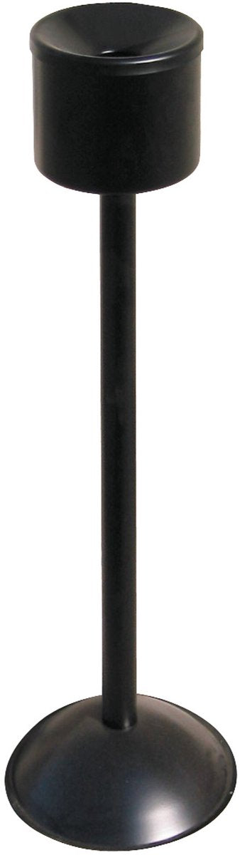 Meva - vrijstaande zelfdovende asbak - binnengebruik - zwart - 150mm - 860mm