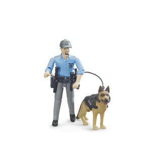 Brudder figura Policía con Hond B World