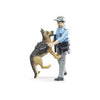 Brudder figura Policía con Hond B World