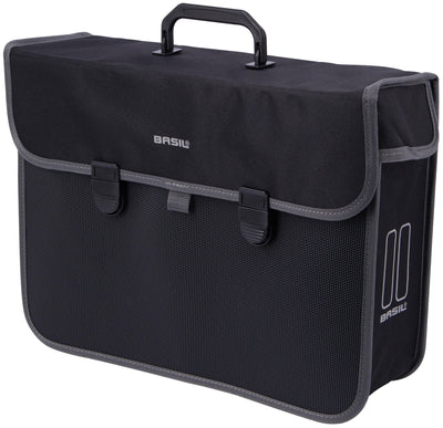 Basil Malaga XL - enkele fietstas, unisex, zwart