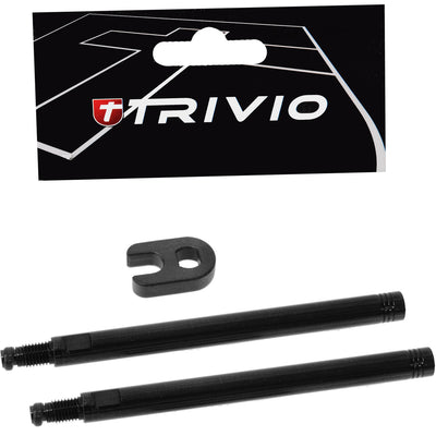 Trivio - set estensori per valvole nero 80mm inclusi strumenti