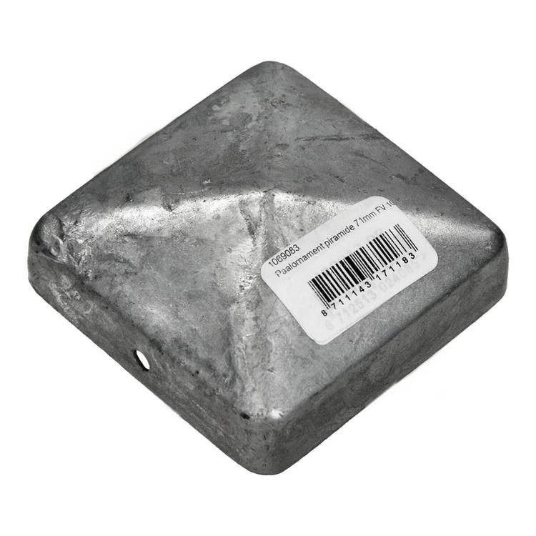 Mack 1069083 - paalornament piram. vuurverz. 71 mm | 10 stuks