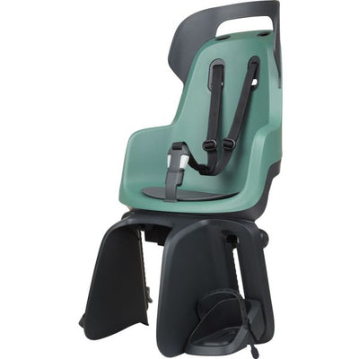 BOBIKE GO RS Sedile posteriore con modalità Sleep. Colore: pepelicht verde, montaggio del vettore