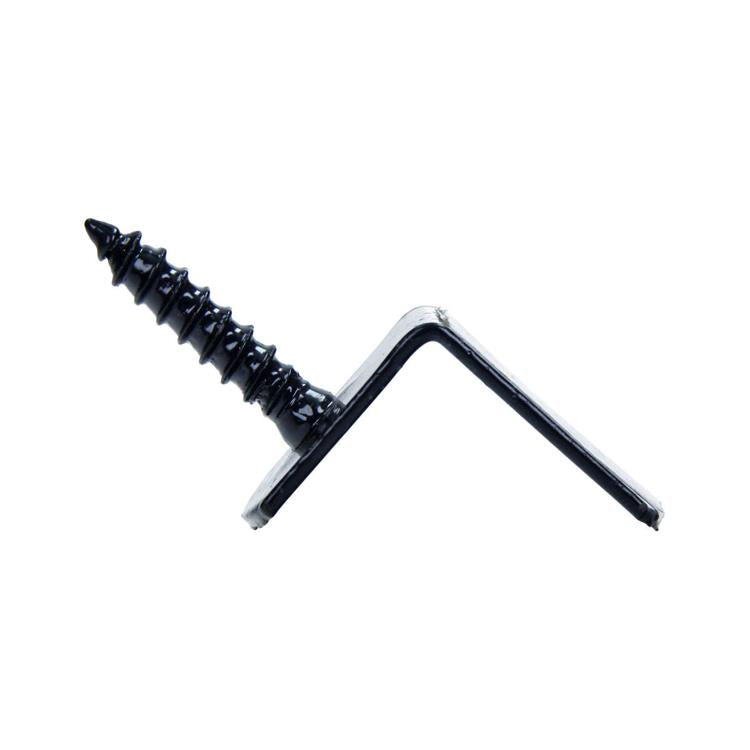 Mack 1069085 - Supporto per schermo in treccia a L nero | 30 pezzi