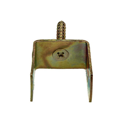 Mack 1069066 - Supporto per schermo in treccia ad U zincato giallo 37 mm | 10 pezzi