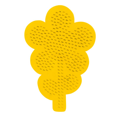 Fiore di tavola con perline di ferro.