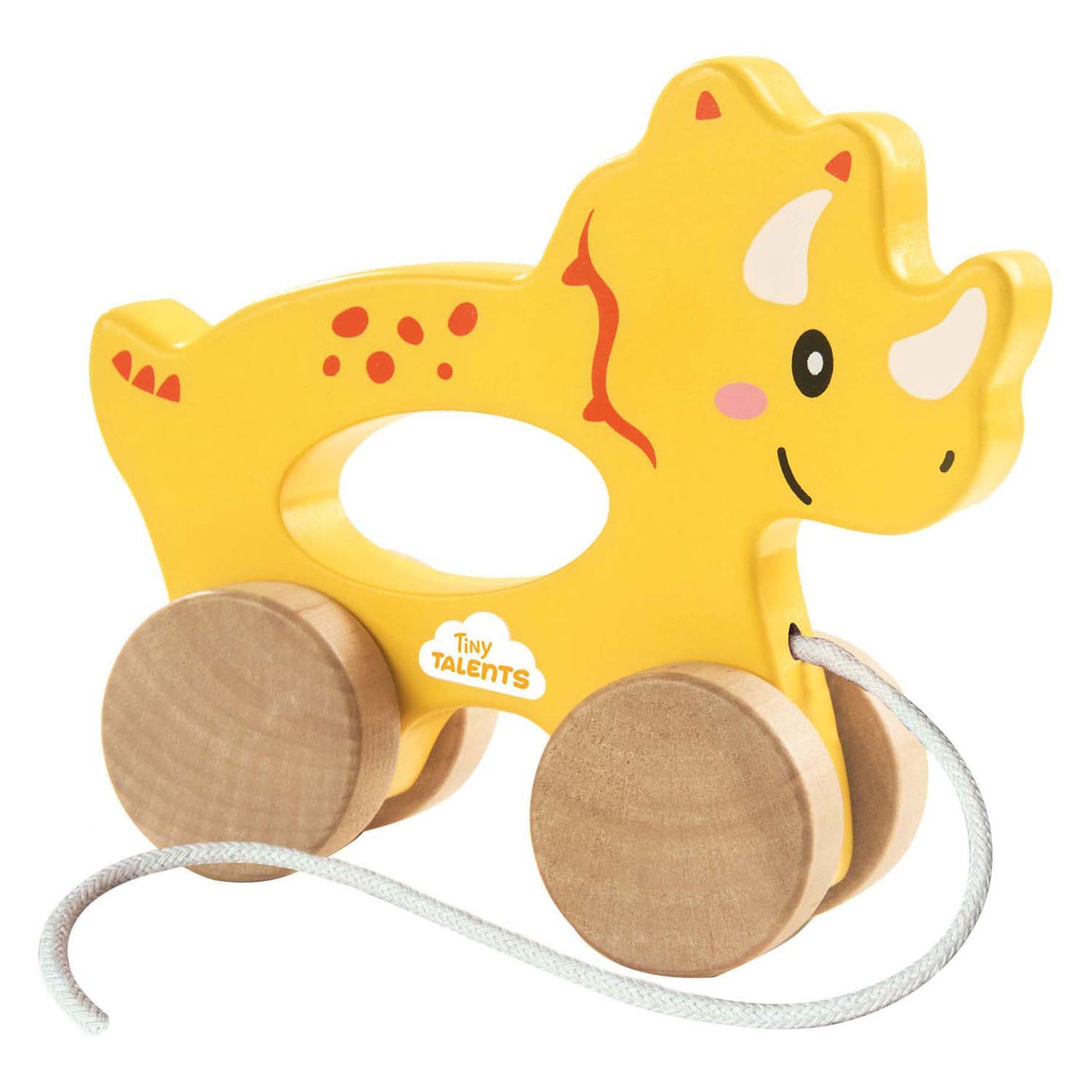 Ses Houten Trekvier 2 in 1 - Triceratops
