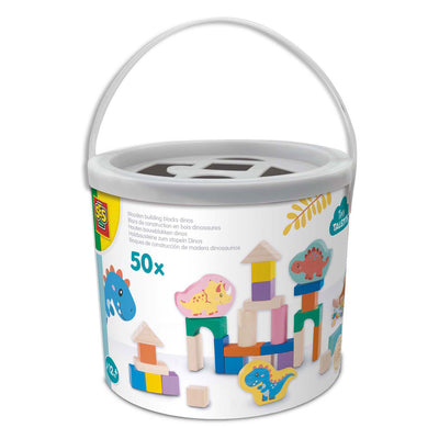 SES Wooden Builden Blocks Dinos, 50º.
