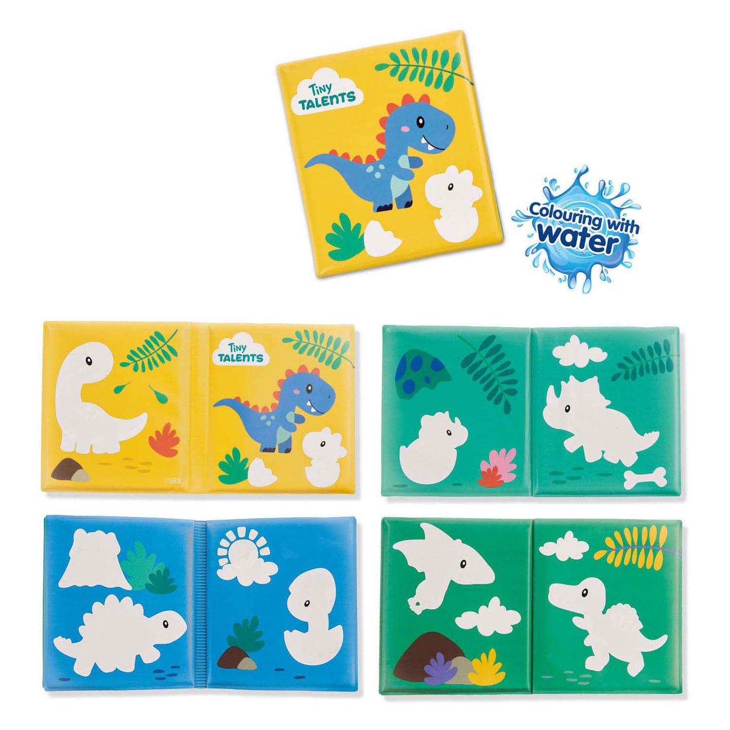 SES BADBOOK - Colori con dinosauri d'acqua