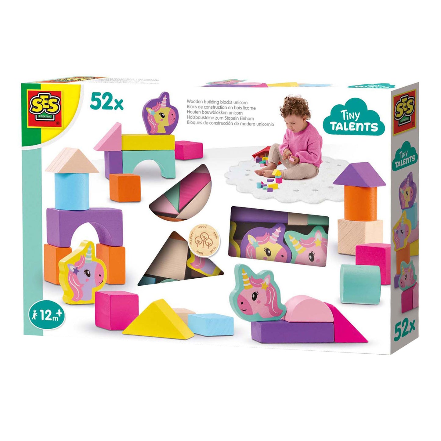 SES BLOQUETES DE MADERA UNICORN, 52º.