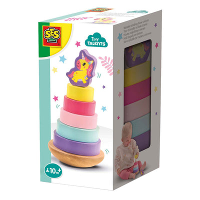 SES Wooden Stack Tower Unicornio