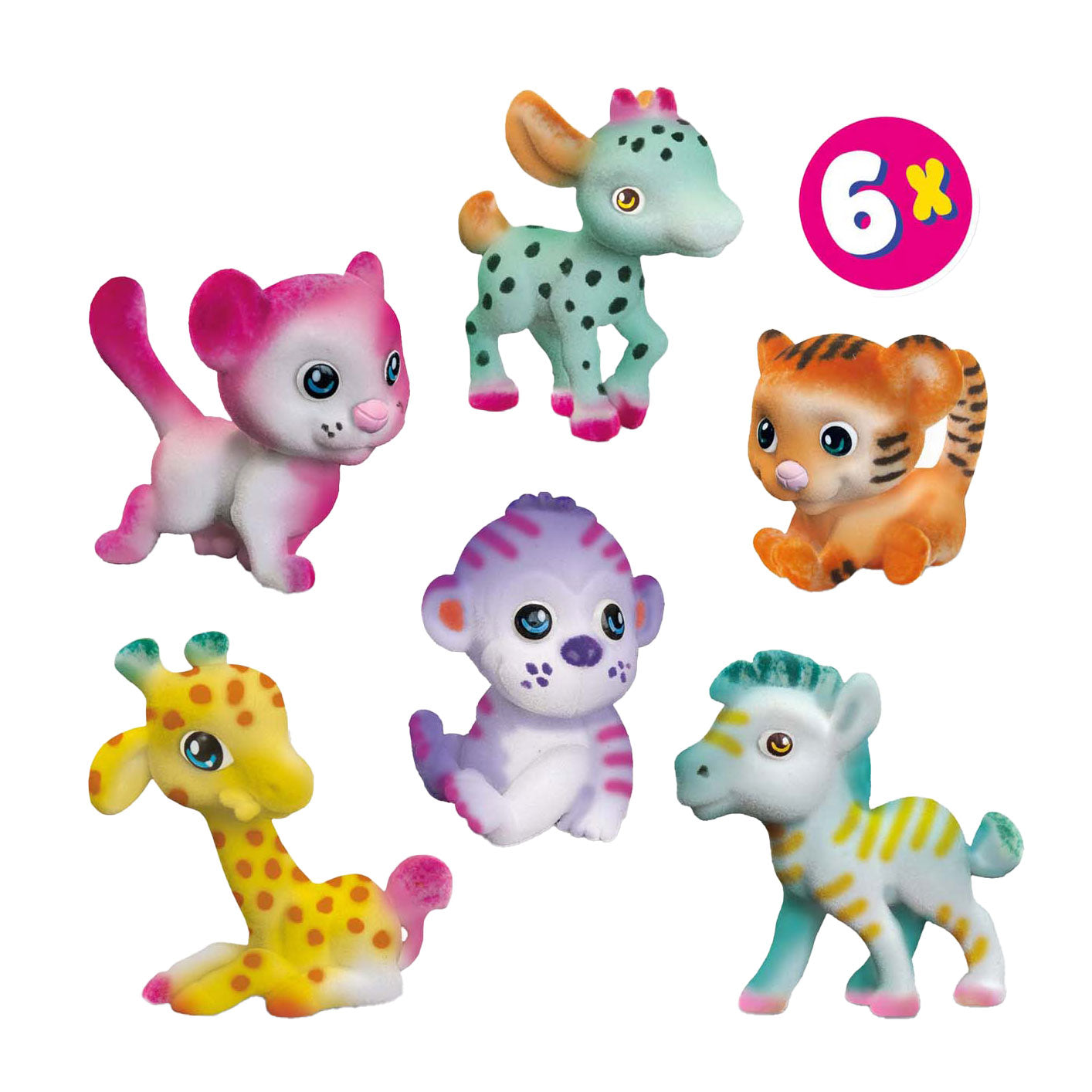 SES Blow Airbrush Pens - Safari Animals, 6st.