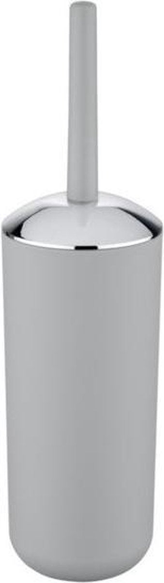 Porta scopino WC Wenko in plastica grigia Brasile – scopino WC con supporto – scopino WC con supporto autoportante
