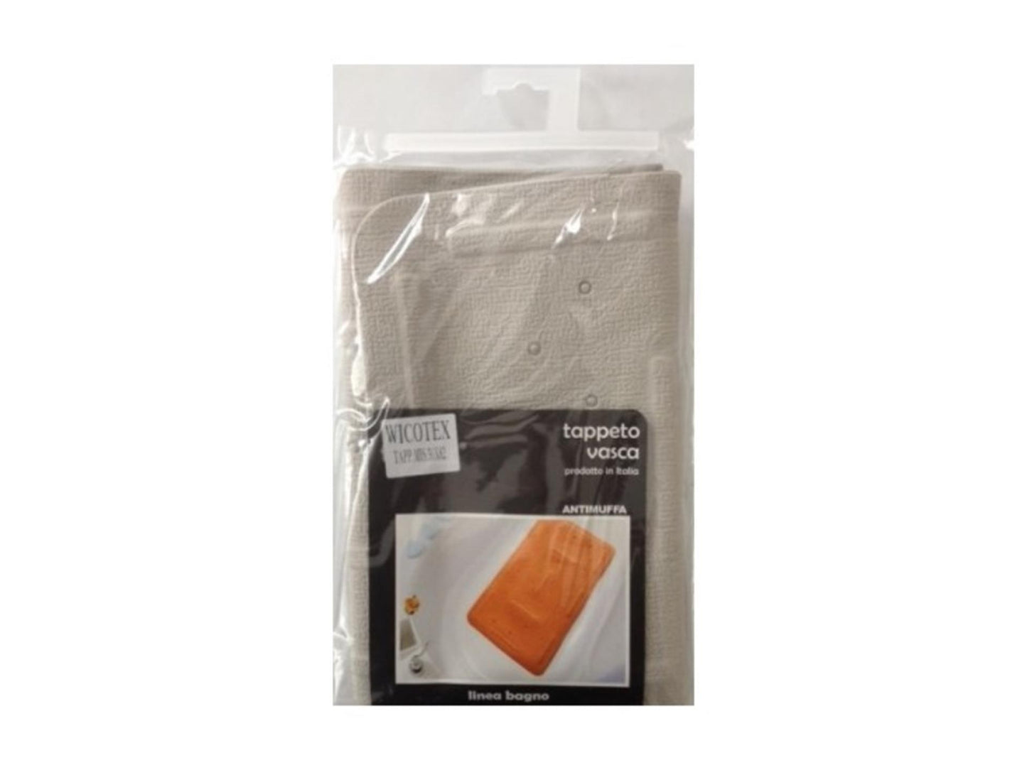 Alfombra de baño antideslizante Wicotex 36x82cm gris