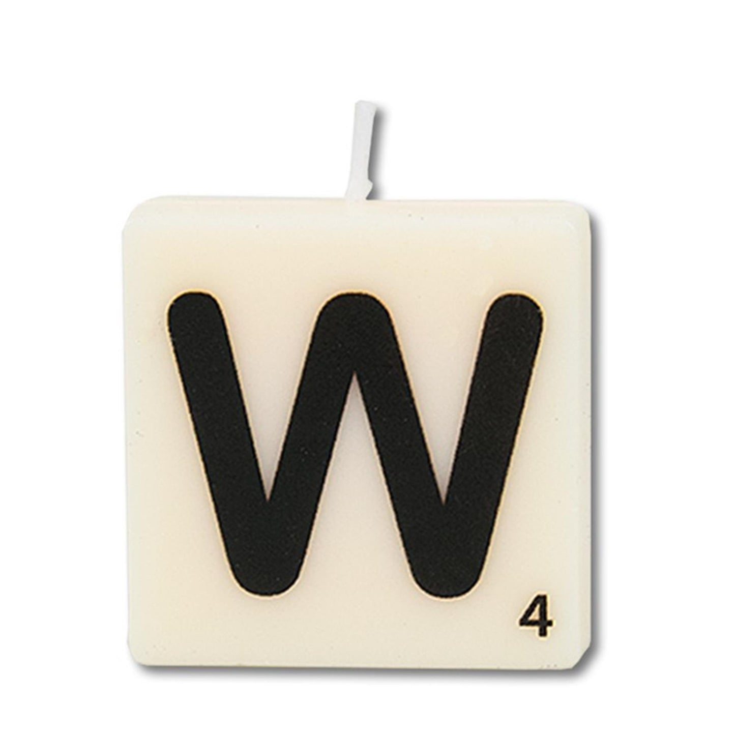 Paperdreams candela con lettere w, 4 pz.