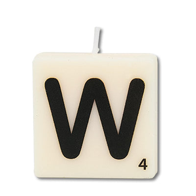 Paperdreams candela con lettere w, 4 pz.