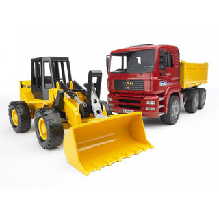 Bruder Man Tga Kiepauto con caricatore di ruote FR130
