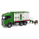 Bruder Scania Super 560R Veepersportwagen con 1 mucca