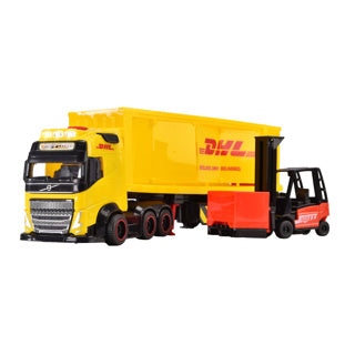 Dickie Dhl Sit con camion e camion del carrello elevatore