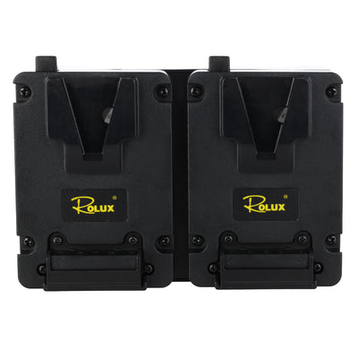 Rolux duo mini piastra batteria a V-Mount RL-AC16S