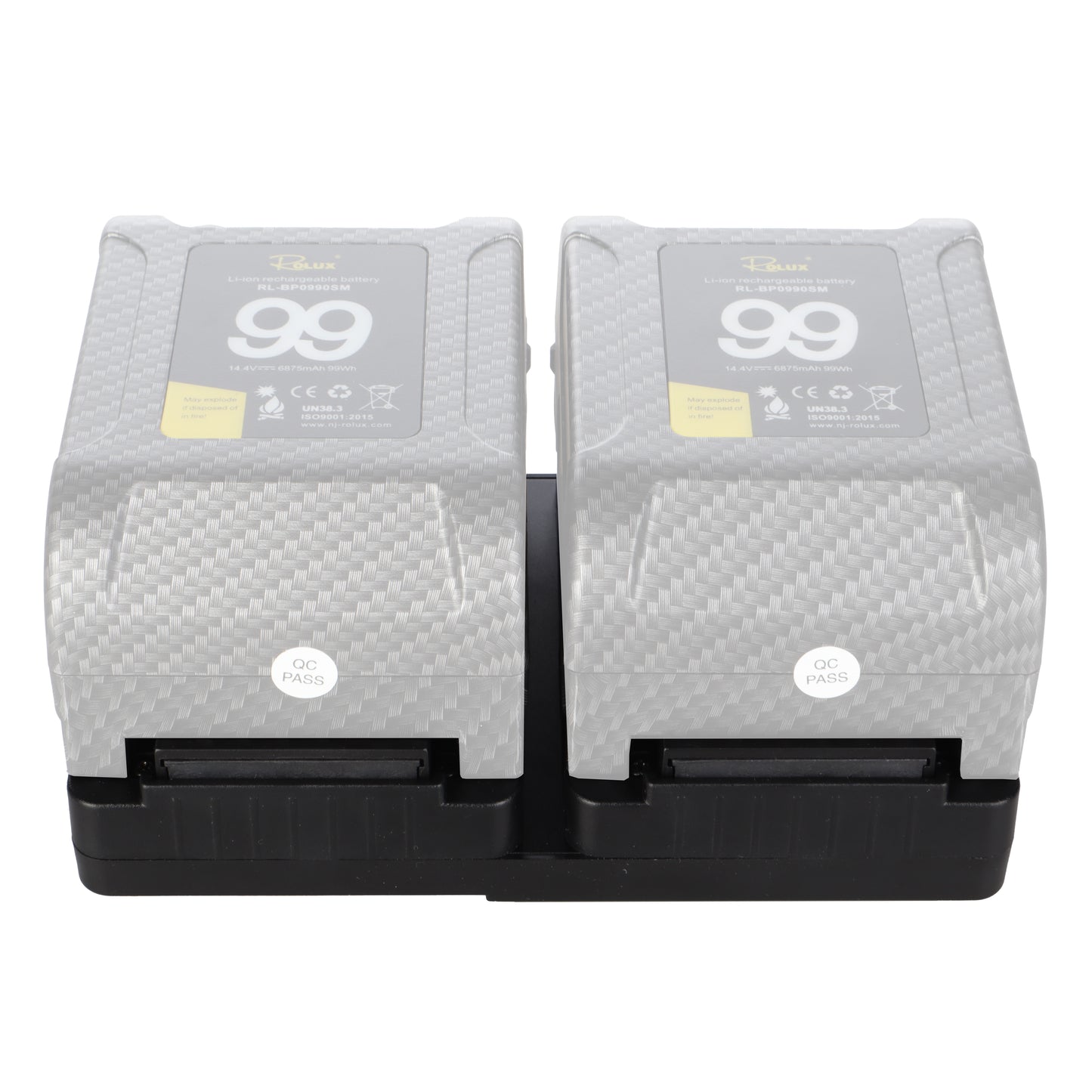 Rolux duo mini v-mount battery plate rl-ac16s