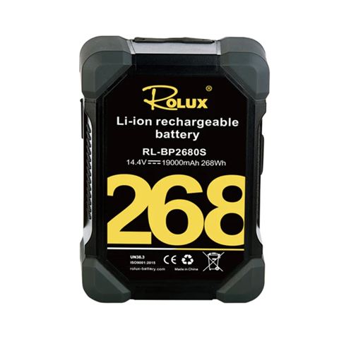 Rolux Smart V-Mount Battery RL-BP2680S 268W. 14.4V 19000MAH