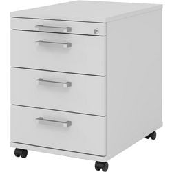 Bach mobile drawer unit hammerer vac30 gray self-assembly lockable