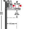Wolfcraft Wolfcraft trapano si trova 23x16 cm 3406000
