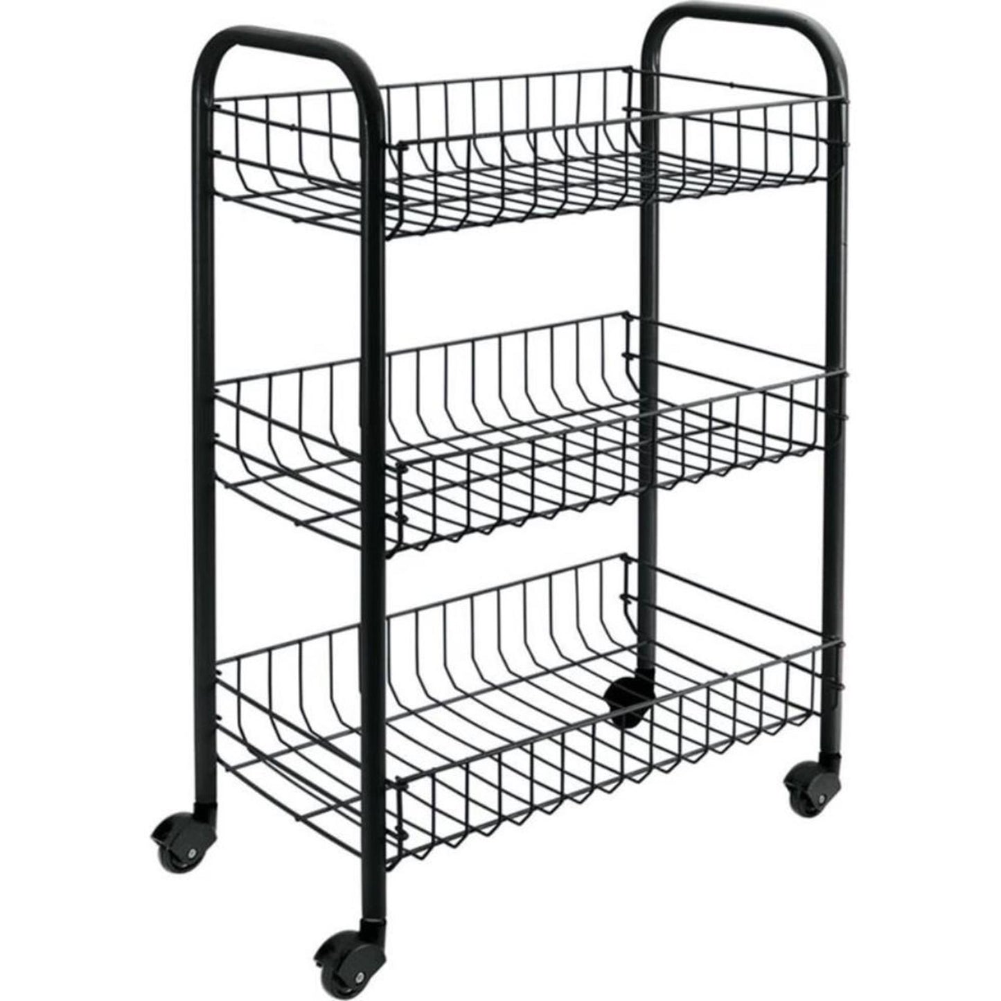 Tomado-Metaltex Tomado-Metaltex Siena Kitchen Trolley with Wheels 41x23x63 cm negro