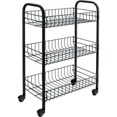 Tomado-Metaltex Tomado-Metaltex Siena Kitchen Trolley with Wheels 41x23x63 cm negro
