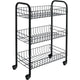 Tomado-Metaltex Tomado-Metaltex Siena Kitchen Trolley con ruote 41x23x63 cm nero