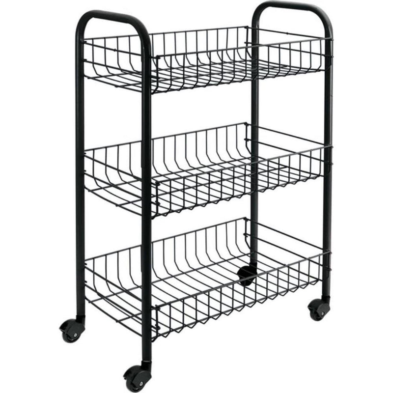 Tomado-Metaltex Tomado-Metaltex Siena Kitchen Trolley with Wheels 41x23x63 cm negro