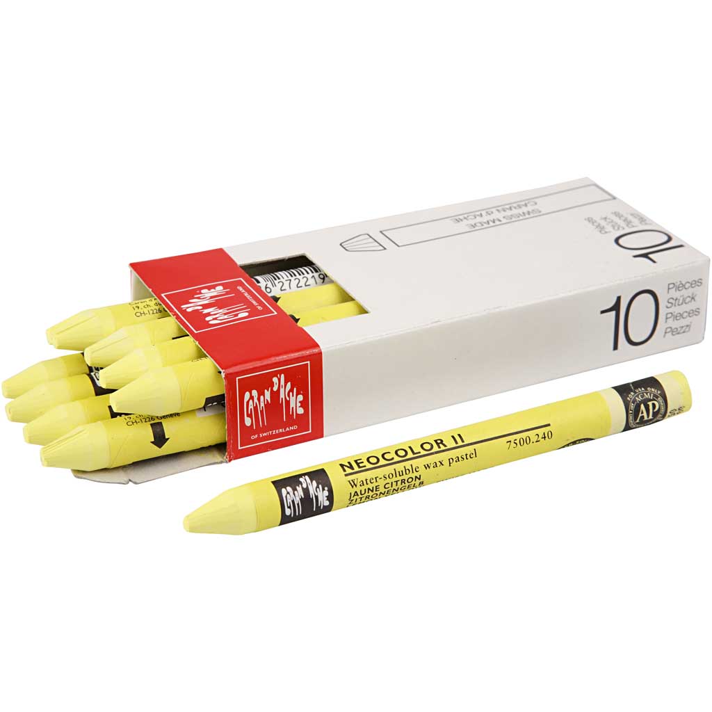 Https: www.cchobby.nl caran-d-ache-neocolor-ii-l-10-cm-espesor-8-5-mm-amarillo-limón-240-10-piezas-1-caja